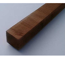 1.8m x 75mm x 75mm Brown Fence Post (pointed)